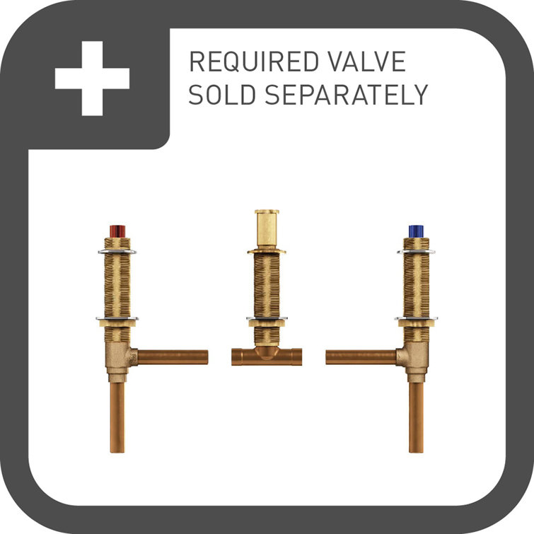 Polished Nickel Traditional Widespread Deck-Mounted Faucet