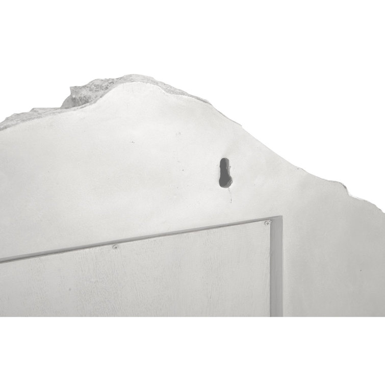 Rock Pond 42" Silver Leaf Wood Accent Mirror