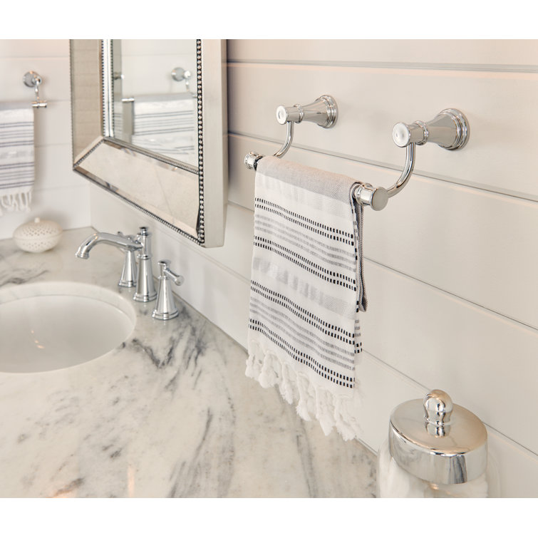 Belfield Polished Nickel Traditional Wall Mounted Towel Bar