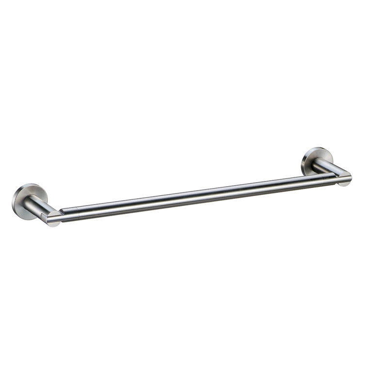 Channel 18" Satin Nickel Wall Mounted Towel Bar