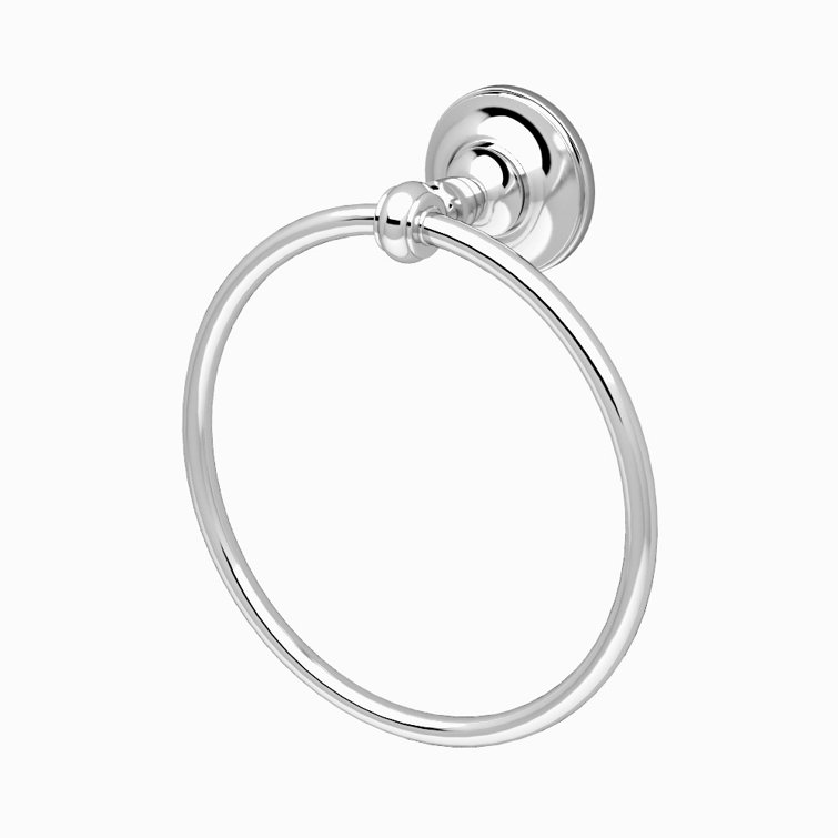 Polished Nickel Wall Mounted Round Towel Ring