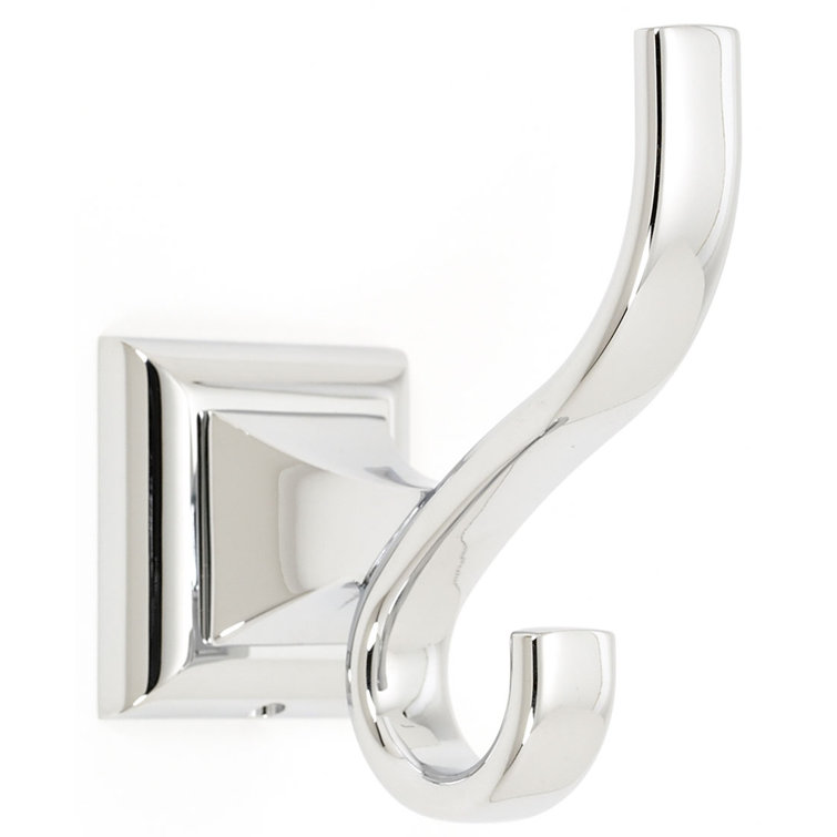 Polished Chrome 4" Modern Single Robe Hook