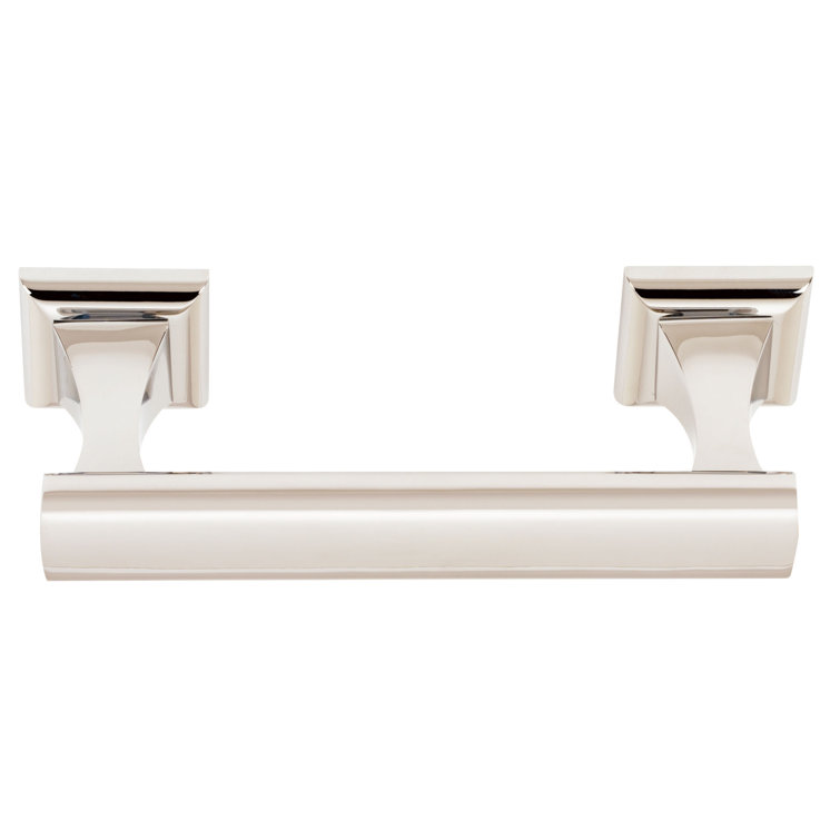 Polished Nickel Wall Mounted Swing Arm Toilet Paper Holder