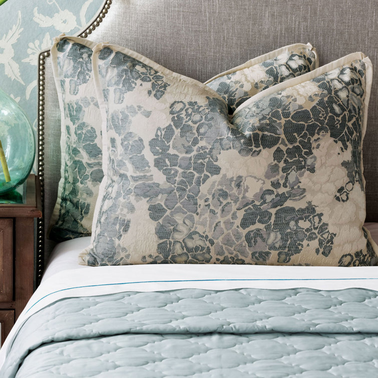 Viola Sea Breeze King Cotton Sateen Quilted Bedspread