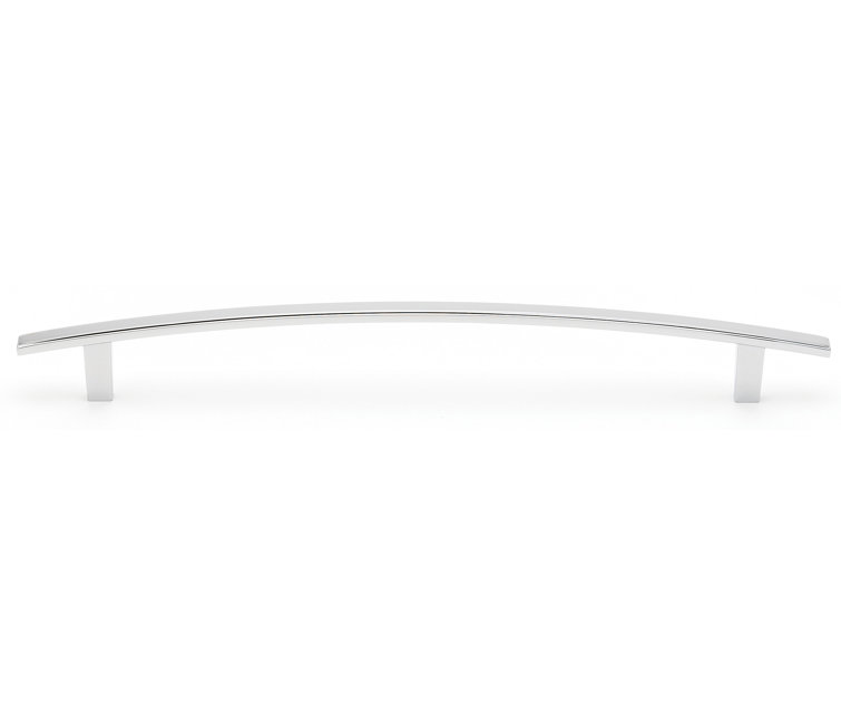 12" Polished Chrome Modern Appliance Pull with Mounting Hardware