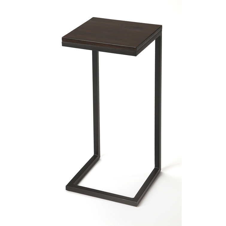 Kilmer Contemporary Coffee Wood & Black Metal Side Table
