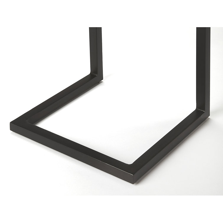 Kilmer Contemporary Coffee Wood & Black Metal Side Table