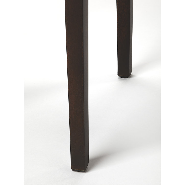 Classic Acacia Wood Rectangular End Table with Tapered Legs