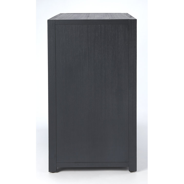 Elin Glam White 3-Drawer Dresser with Gold Metallic Hardware