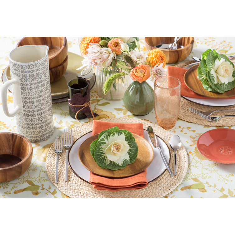 New Wave 64-Piece Stainless Steel Flatware Set with Curved Handles
