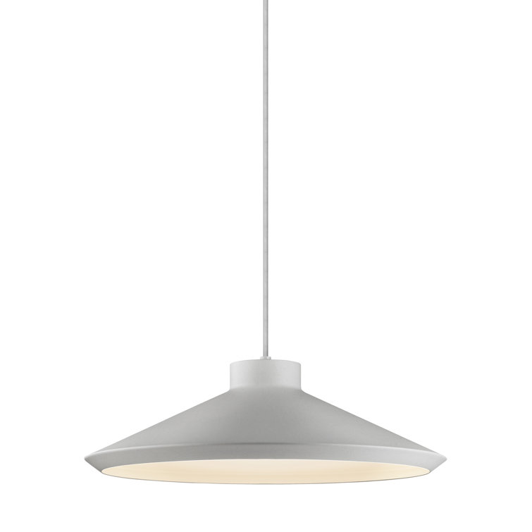 Satin Black Koma Pendant Light with LED and Incandescent Illumination