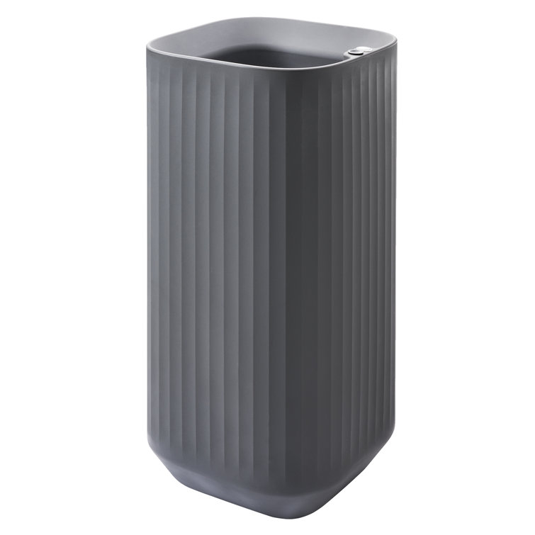 Slate Square Self-Watering Planter Box with Drain Plug