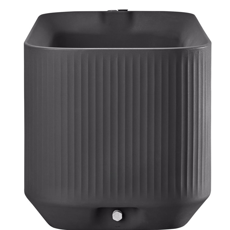 Slate Gray Heavy-Duty Modular Rectangular Planter Box