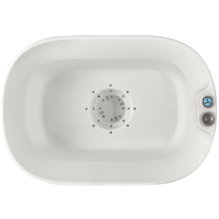 Alpine White Mod 20'' Rectangular Planter with Drainage Hole