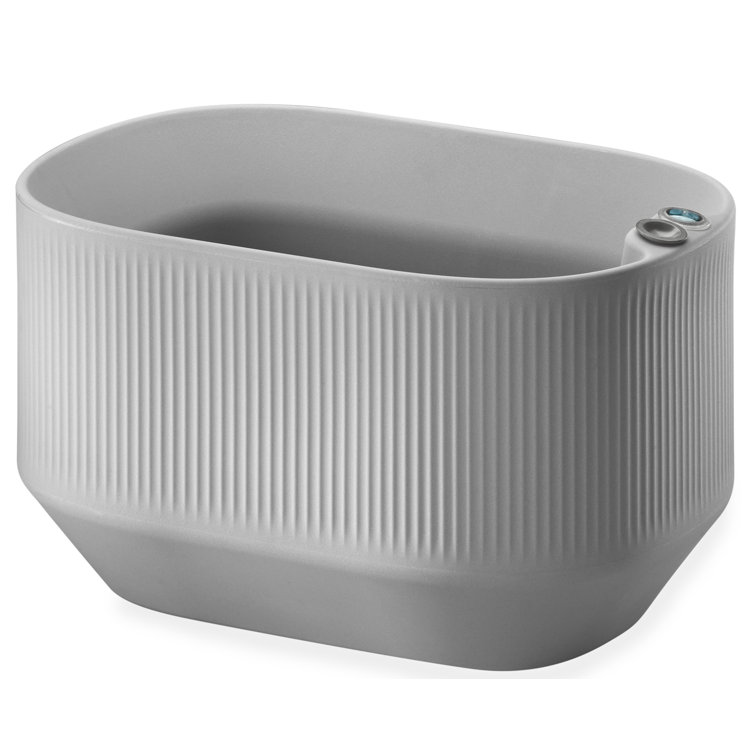 Ash Gray Modular Rectangular Indoor/Outdoor Planter Box