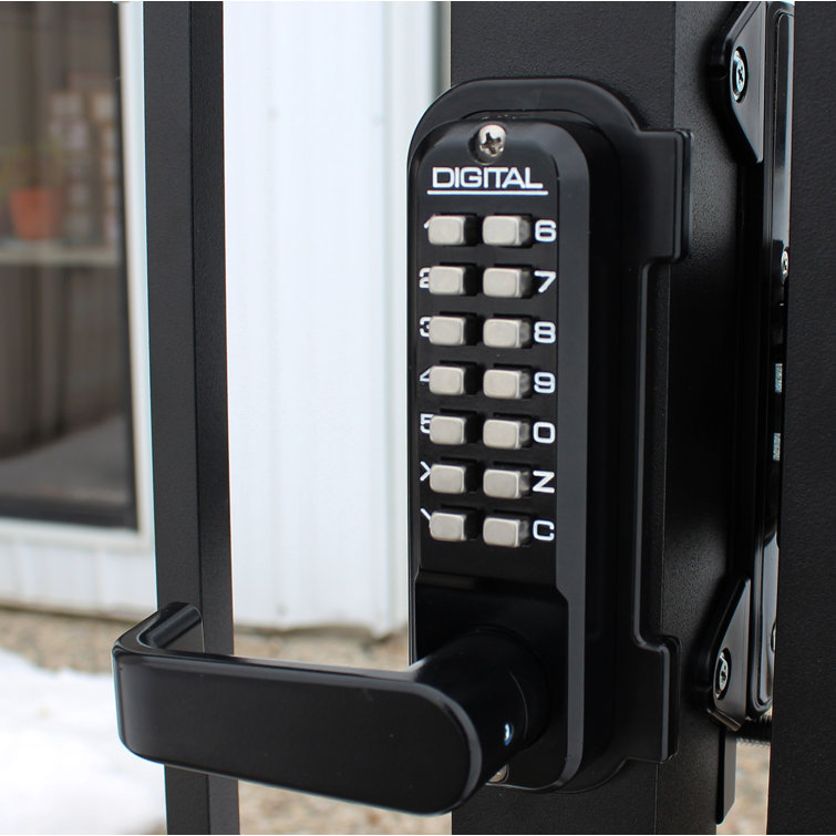 Jet Black Marine Grade Double Combination Gate Lock