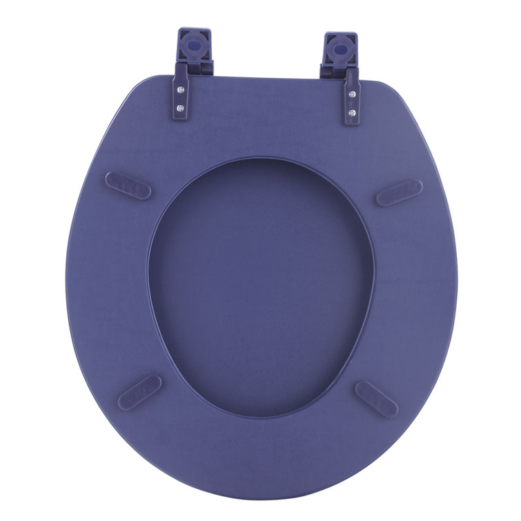 Fantasia Navy Blue Soft Vinyl Round Toilet Seat