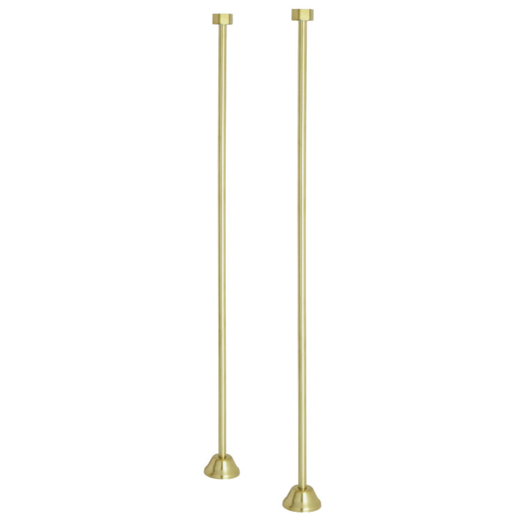 Brushed Brass Vintage Straight Bath Supply Lines