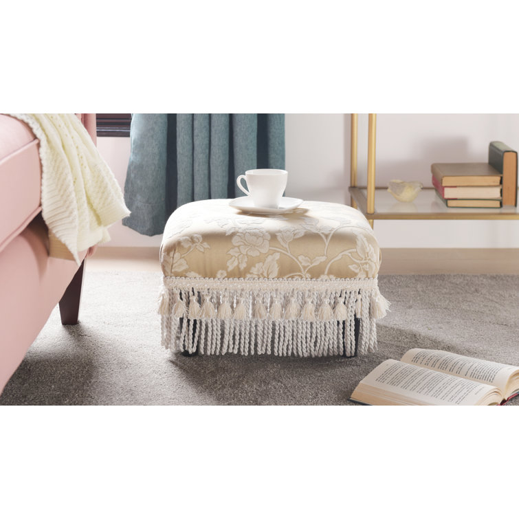 Fiona Neutral Upholstered Decorative Footstool Ottoman