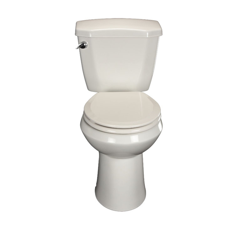 Biscuit Round Molded Wood Toilet Seat with Plastic Hinges