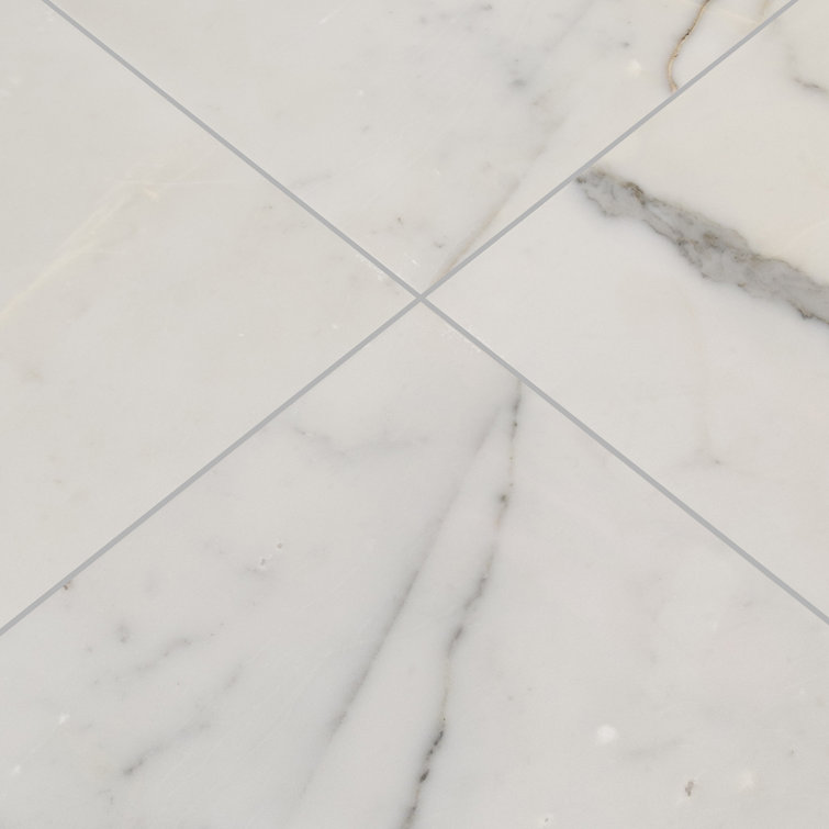 Calacatta Gold 12" x 12" Polished Marble Look Tile