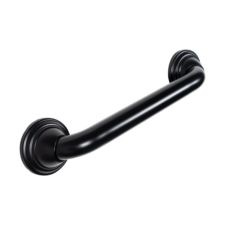 12" Black Stainless Steel Bathroom Safety Grab Bar