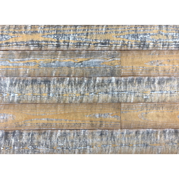 Camo Distressed Pine Barn Wood Wall Planks 4 ft 6-Pack