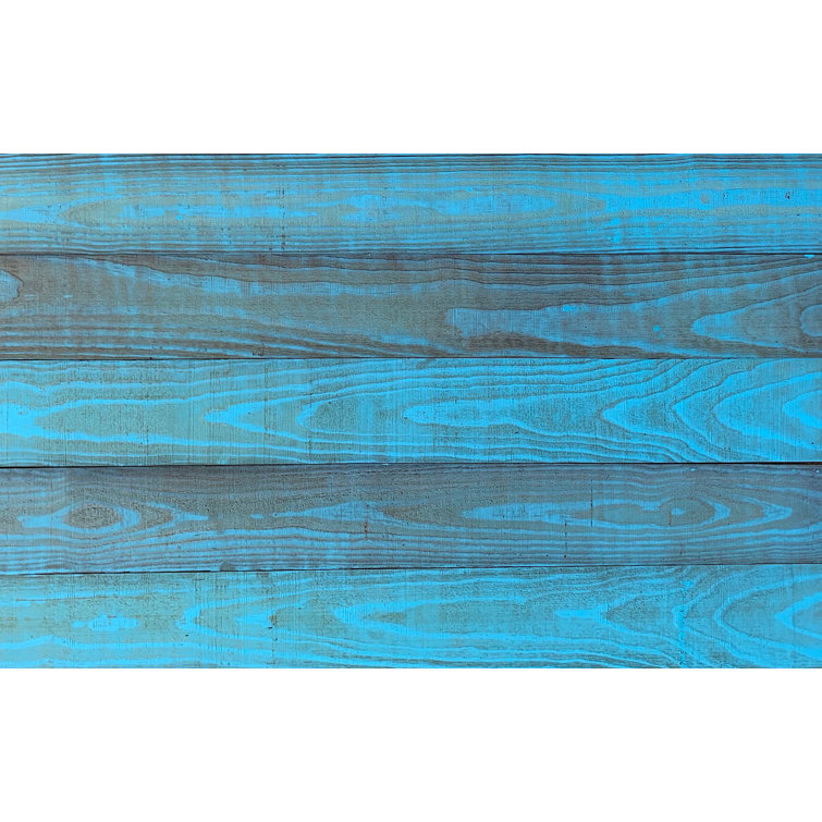 Tiffany Blue Thermally-Modified Pine Barn Wood Wall Planks, 4 ft, 6-Pack