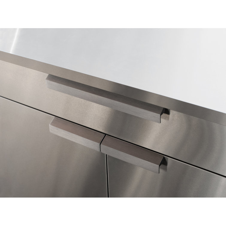 Stainless Steel 64" Outdoor Base Cabinet Set with Double Doors