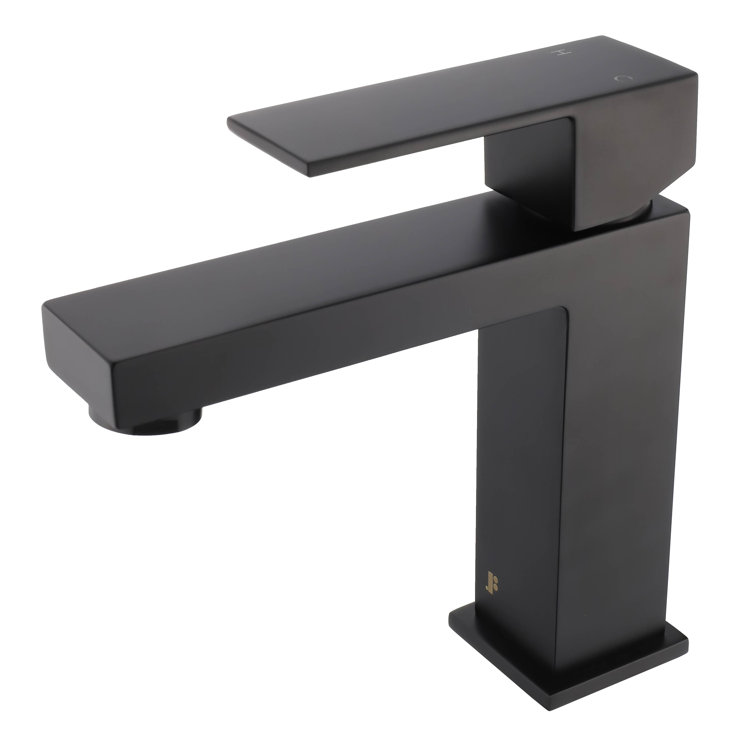 Matte Black Solid Brass Single Hole Bathroom Faucet