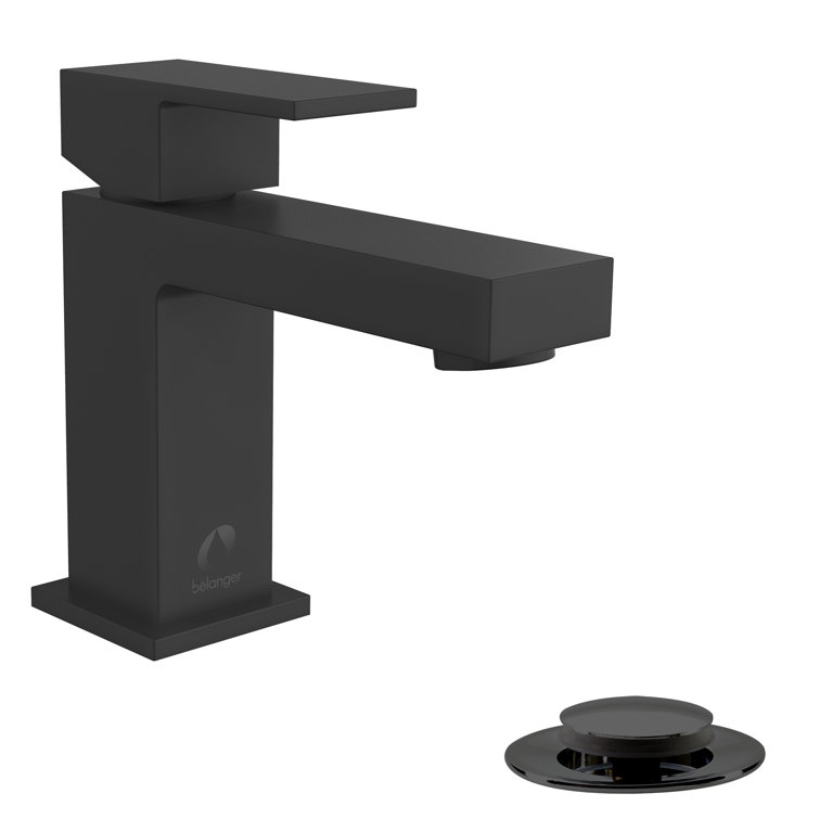 Matte Black Stainless Steel Single Handle Bathroom Faucet