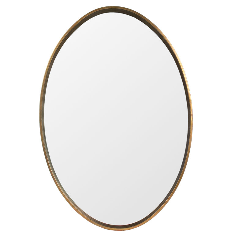 Sylvie Antique Bronze Oval Wall Mirror