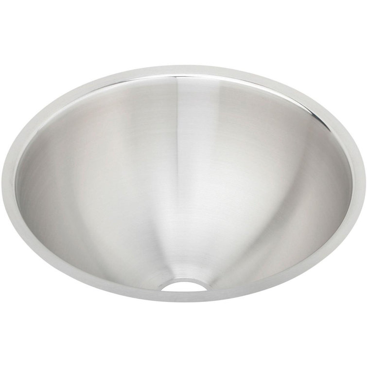 Asana 14" Lustrous Satin Stainless Steel Undermount Bathroom Sink