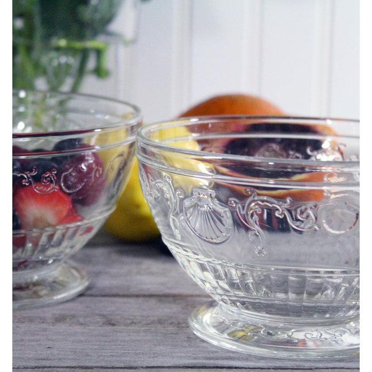 Versailles Clear Glass 21 oz. Microwave and Dishwasher Safe Bowls
