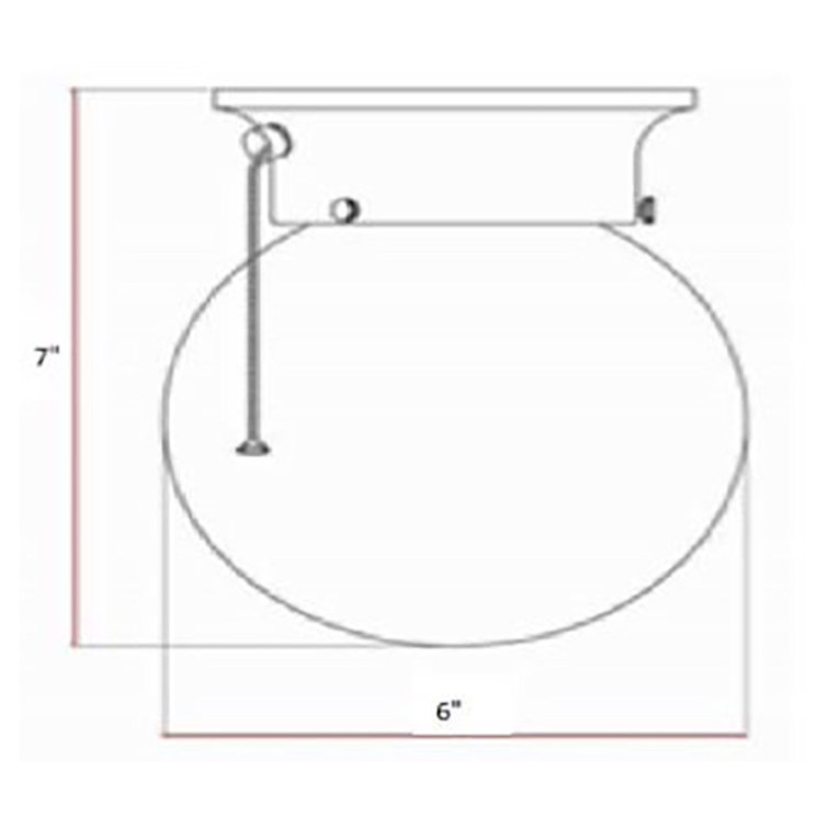 Elegant Globe Flush Mount Light in Oil Rubbed Bronze with Opal Glass