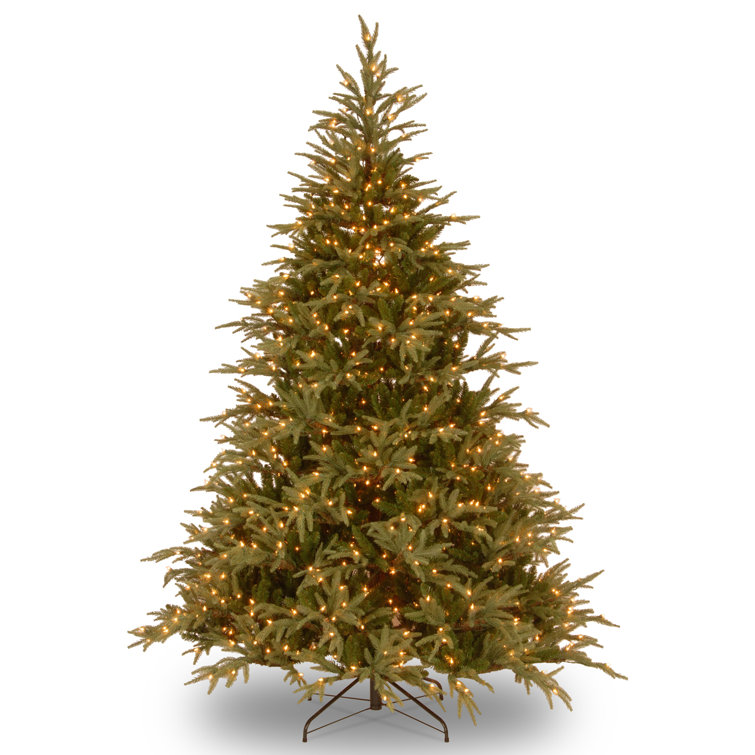 6.5' Green Fir Artificial Christmas Tree with Dual Color LED Lights