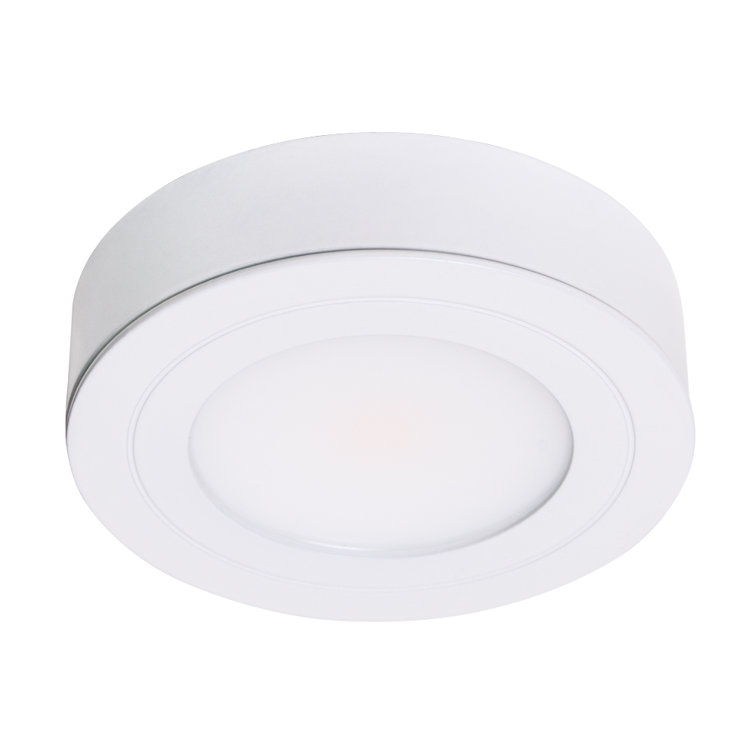 PureVue White Dimmable LED Under Cabinet Puck Light