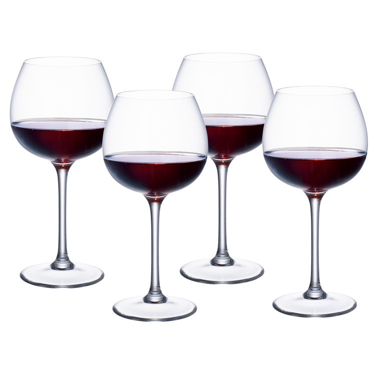 Purismo Clear Crystal Red Wine Goblet Set of 4