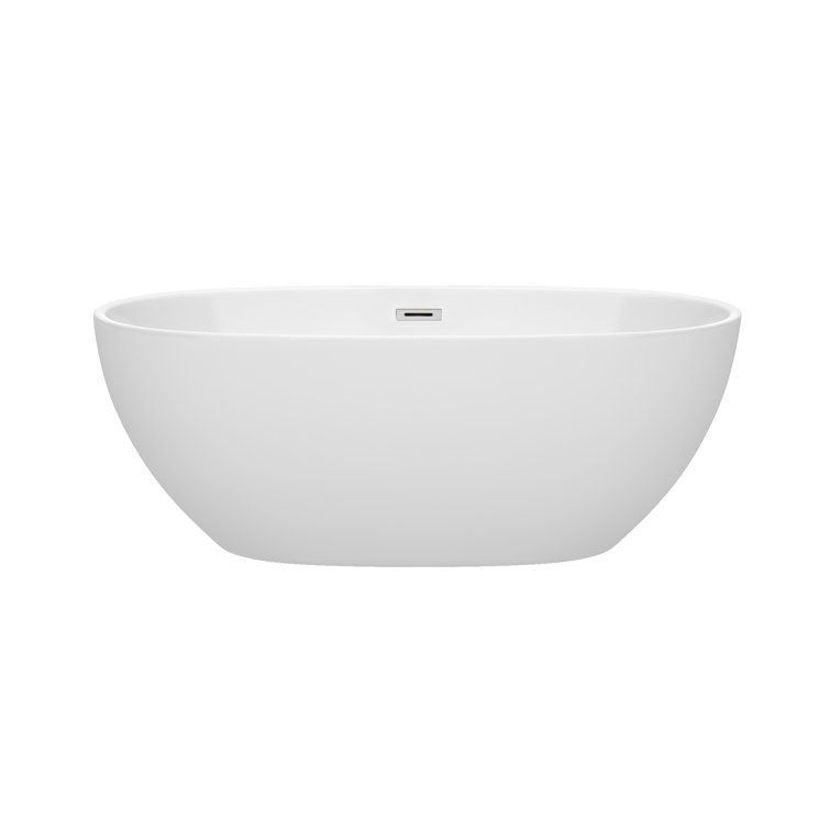Juno 63'' White Freestanding Acrylic Soaking Bathtub
