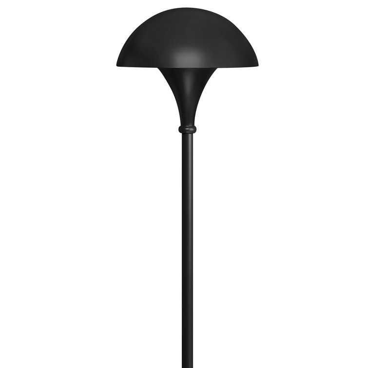 Black Aluminum 26" Mushroom Pathway Light