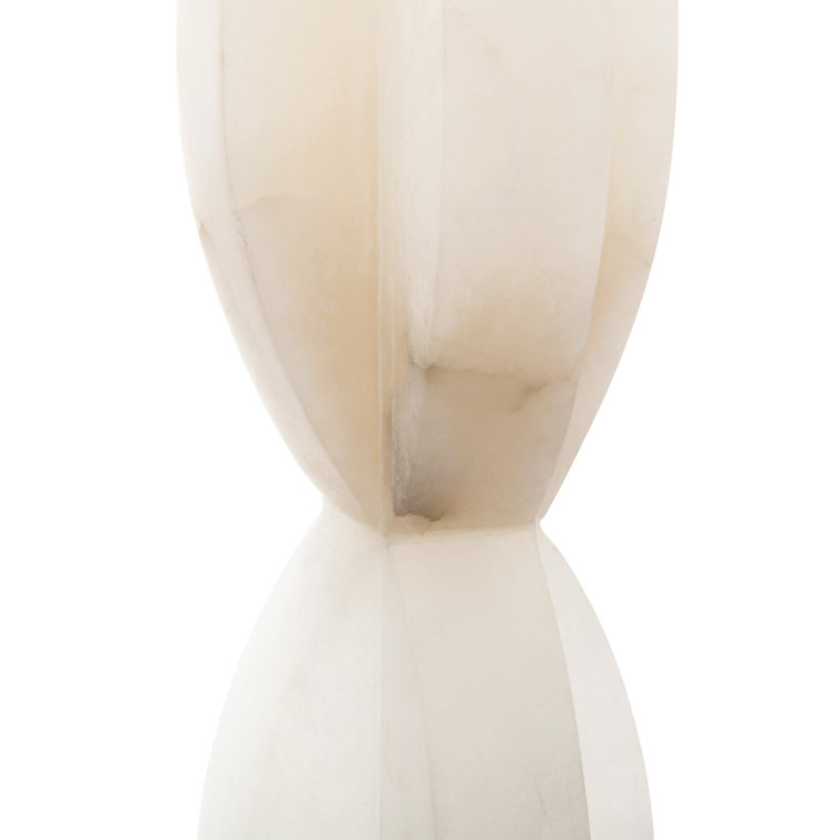 Alabaster Disc Stacked 68.5'' Floor Lamp with Coffee Bronze Finish