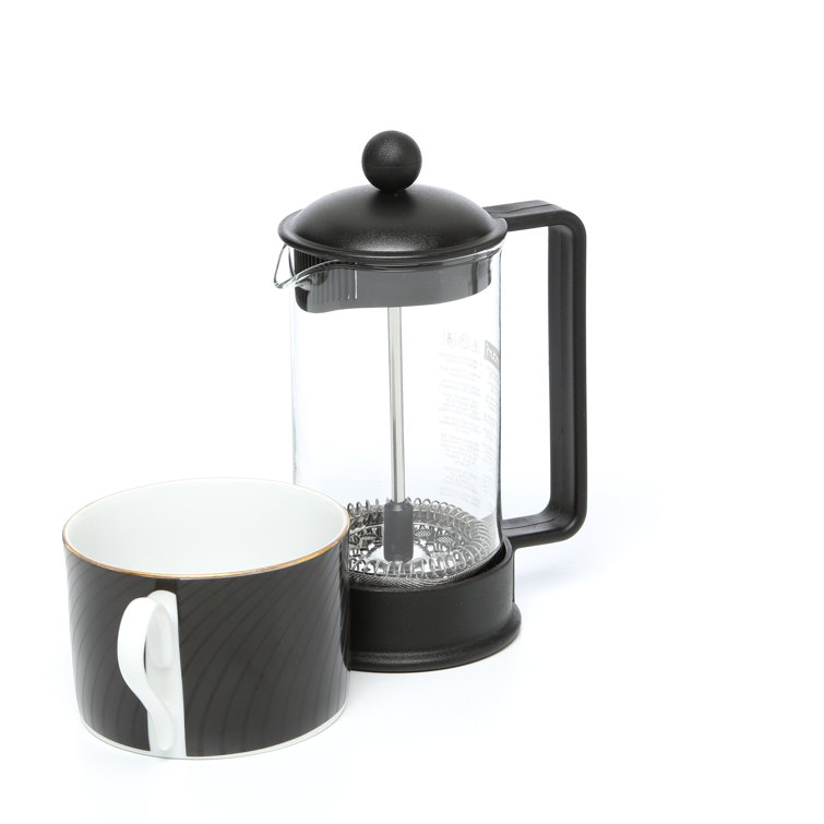 Bodum Black 34 oz Glass French Press Coffee Maker