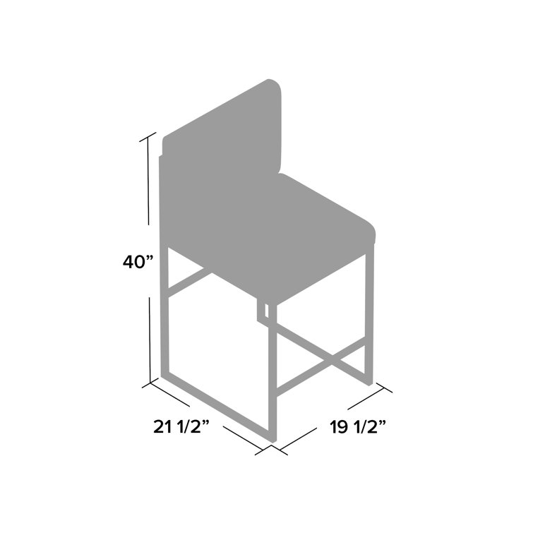 Kingston 28" Nickel Finish Grey Faux Leather Bar Stool