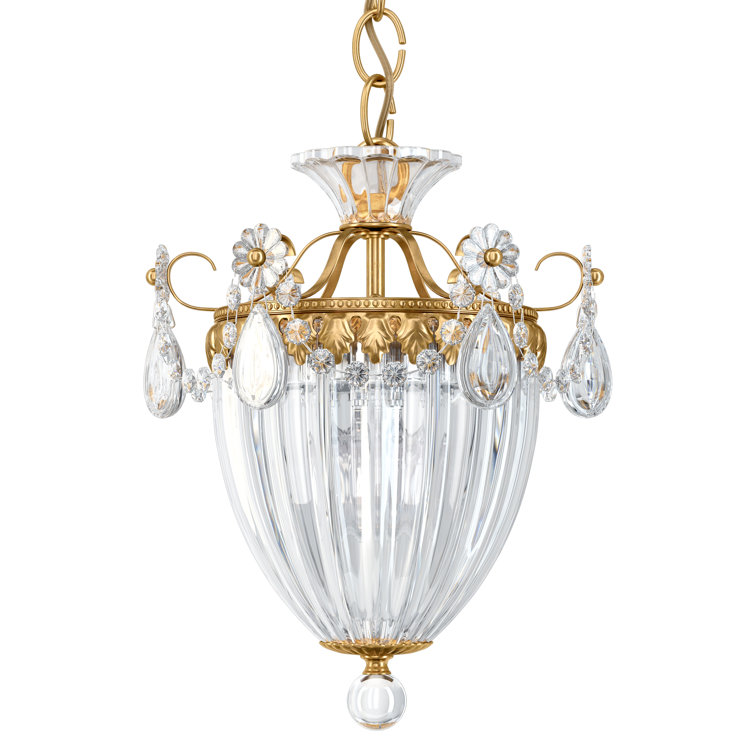 Heirloom Gold Mini Pendant with Spectra Clear Crystal