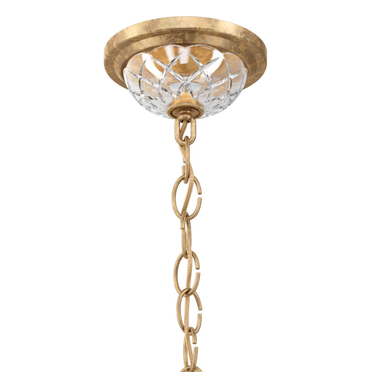 Mini Bagatelle French Gold 3-Light Crystal Pendant