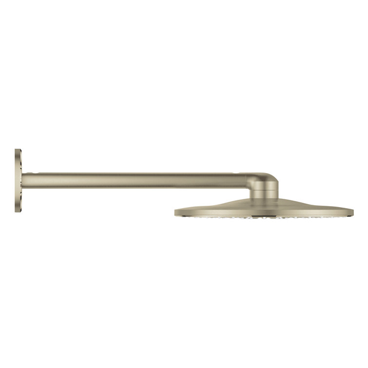 Brushed Nickel 12" Multi Function Rain Shower Head Set