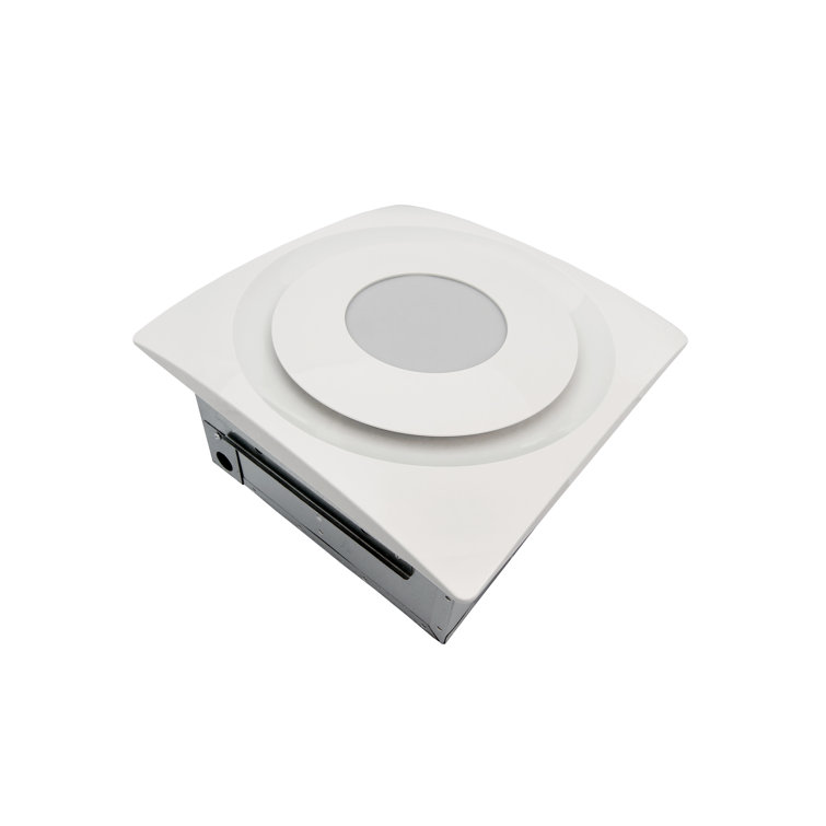 SlimFit White Energy Star Bathroom Fan with LED Light