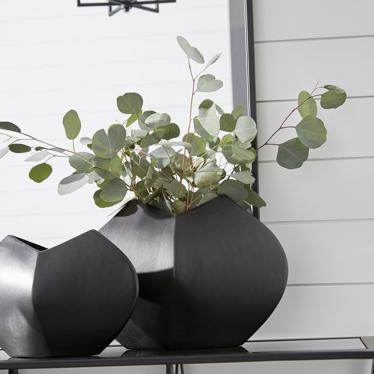 Bronze Aluminum Contemporary Bouquet Vase