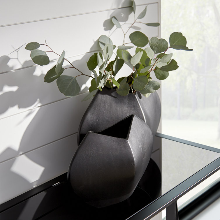 Bronze Aluminum Contemporary Bouquet Vase