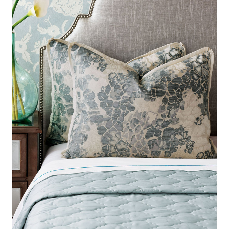 Viola Sea Breeze King Cotton Sateen Quilted Bedspread